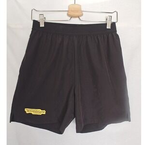 Technogym Athletic Shorts Black Compression Liner Briefs Medium 6" Inseam